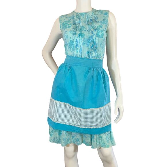 Vintage Other - 50's Vintage Blue Cotton Apron